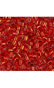 Miyuki delica beads 8/0 - Silver lined red DBL-43